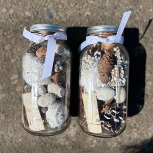 XL mason jar Christmas decor jars farmhouse